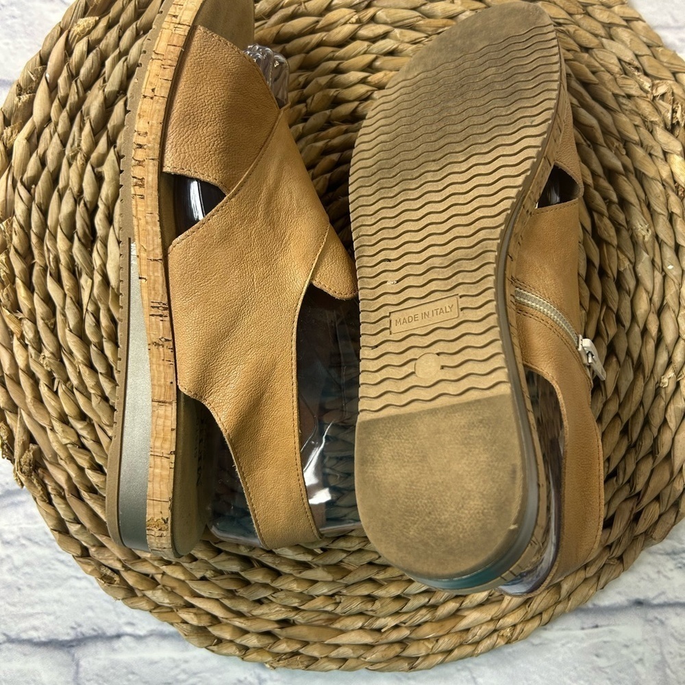 Sesto Meucci Tan Leather Sandals. Made in Italy. Size 8.5. - Picture 6 of 8
